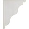 Ekena Millwork 1 1/2"W x 9"D x 11"H Hamilton Traditional Wood Vintage Decor Bracket, Chalk Dust White BKTWD01X09X11HAWH - alternate 3